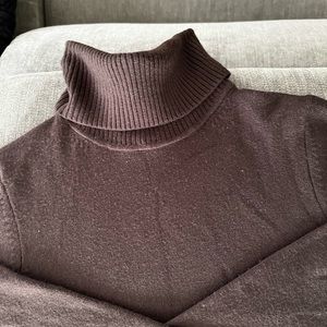 Chocolate Brown Turtle Neck